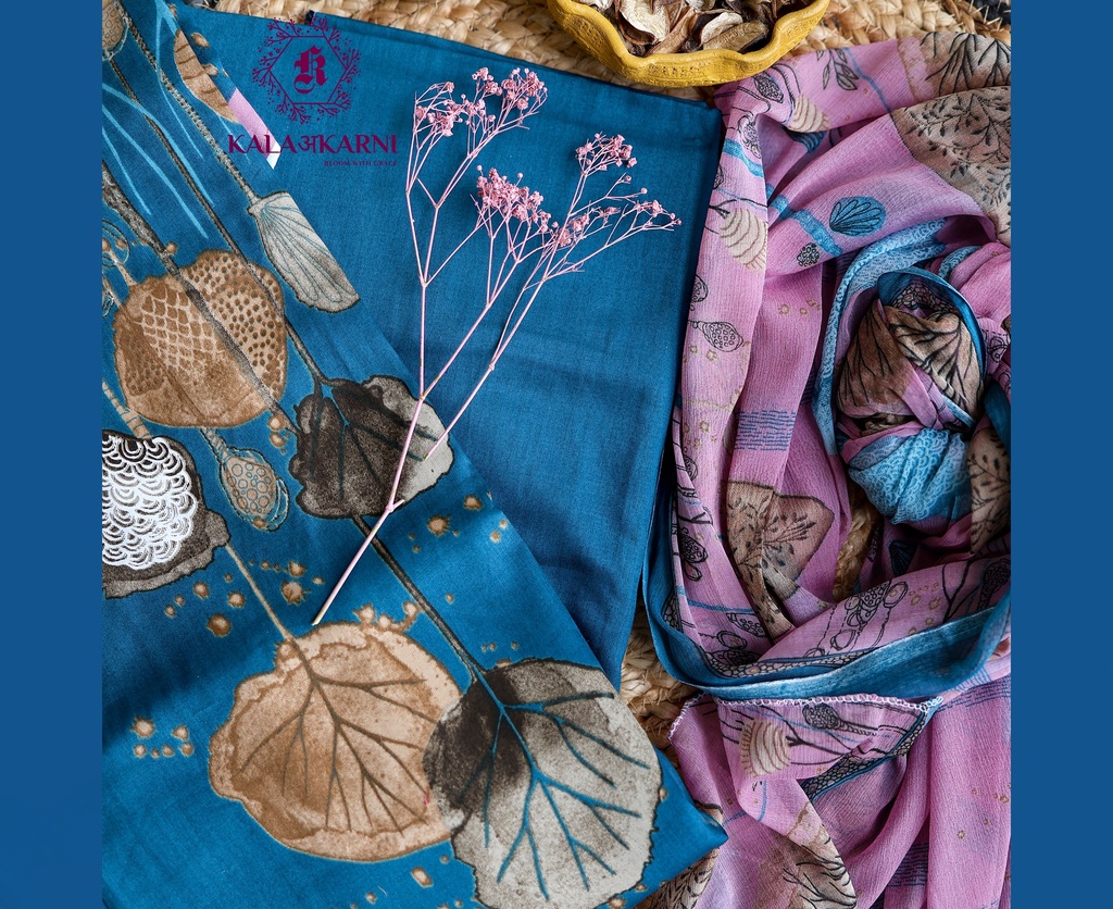Embroidery | Cotton | Dress Material | Teal