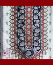 Embroidery | Ryon Silk | Dress Material | White-Blue