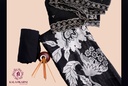 Embroidery | Pure Linen | Dress Material | Jet Black