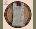Thread Embroidery | Linen | Dress Material | Mint Green