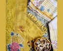 Thread Embroidery | Muslin Cotton | Dress Material | Yellow
