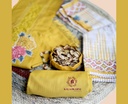 Thread Embroidery | Muslin Cotton | Dress Material | Yellow
