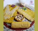 Bandhani Pattern-Zari Embroidery | Tasar Silk | Yellow