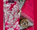  Petals | Zari Embroidery | Chinnon Silk | Hot Pink
