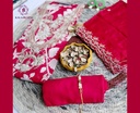  Petals | Zari Embroidery | Chinnon Silk | Hot Pink
