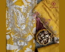  Petals | Zari Embroidery | Chinnon Silk | Yellow