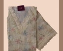 Thread Embroidery | Linen | Dress Material | Light Yellow