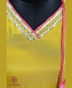 Embroidery | Russian Silk | Suit set with Palazzo | Golden Yellow