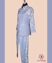 Muslin Silk | Thread Embroidery | Co-ord Set with Pants | Blue