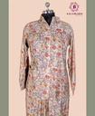 Muslin Silk | Floral Print | Co-ord Set with Pants | Multicolor