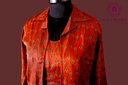 Muslin Silk | Three - Piece | Co-ord Set with Palazzo Pants | Rust