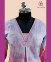 Muslin | Digital Print | Co-ord Set with Pants | Pink - Grey