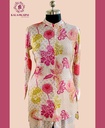 Muslin Silk | Floral Print | Co-ord Set with Pants | Multicolor