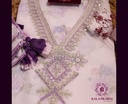 Thread Embroidery | Linen | Dress Material | Baby Pink