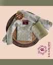 Thread Embroidery | Linen | Dress Material | Mint Green