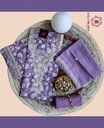 Thread Embroidery | Pure Cotton | Dress Material | Purple