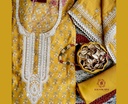 Thread Embroidery | Muslin Cotton | Dress Material | Mustard Yellow