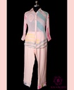 Linen | Collar Pattern | Co-ord Set with Pants | Peach