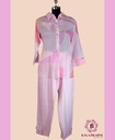 Linen | Thread Work | Co-ord Set with Pants | Baby Pink